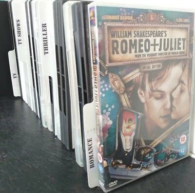 £6.99 • Buy DVD Dividers - Pro Index Tabs Cards Films Library / Shop  / Games Collection