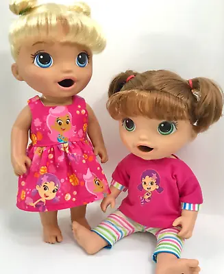 💕Doll Clothes For 12” Baby Alive Doll BUBBLE GUPPIES Theme Dress  + Legging Set • $14.99