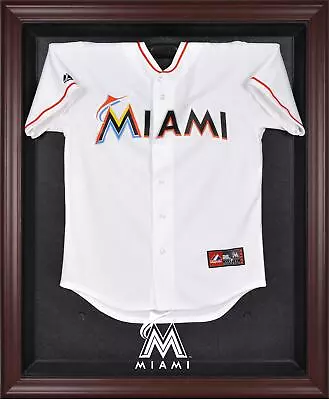Miami Marlins Mahogany Framed Logo Jersey Display Case - Fanatics Authentic • $279.99