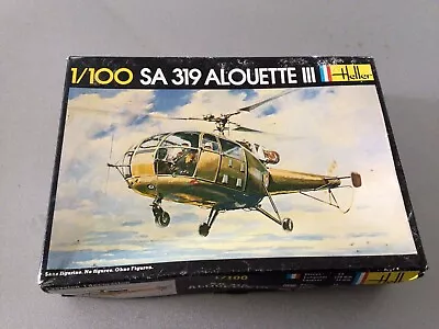 Vintage Heller SA319 Alouette III 1/100 Rare Kit • £13