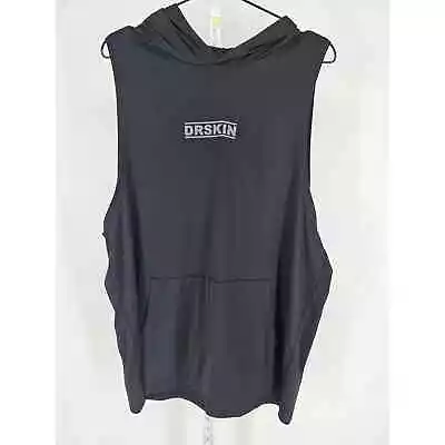 DRSKIN Dr Skin Mens Sz XL Sleeveless Hoodie Athletic Black • $18