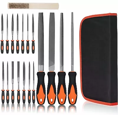 File Set19 Pcs Hand Metal File Drop Forged Alloy Steel File Set With Carry Case • $20.99