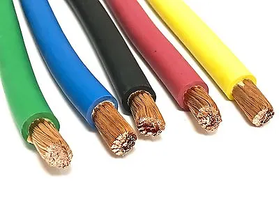 4 AWG Gauge AWG Welding Lead & Car Battery Cable Copper Wire MADE IN USA • $47.94