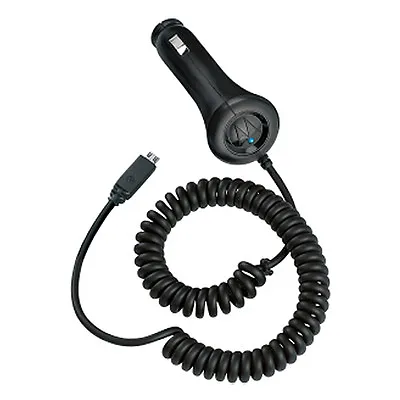 Original Motorola Micro-USB Car Charger BLACK SYN1830A • $8.39