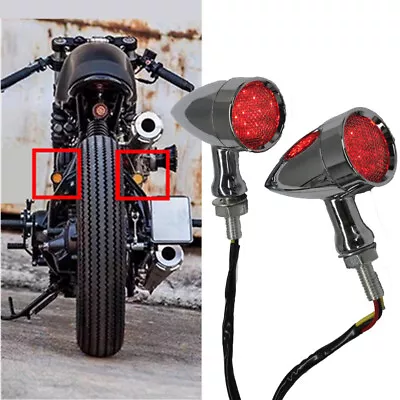 Motorcycle LED Bullet Brake Tail Light For Honda VTX1300C VTX1800C VTX 1800 N • $21.05