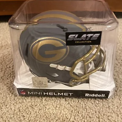 2024 Green Bay Packers Helmet Riddell Replica Mini Speed Style Slate Alternate • $39.95