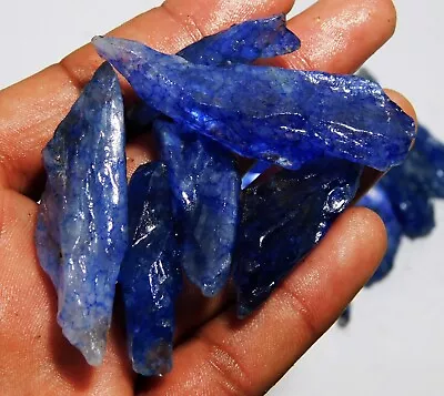 250 Ct's Natural BLUE TANZANIA TANZANITE ROUGH GEMSTONE LOT • £20.89