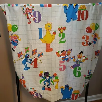 Stevens Sesame Street Numbers Fitted Twin Sheet Characters Muppets Vintage • £28.91