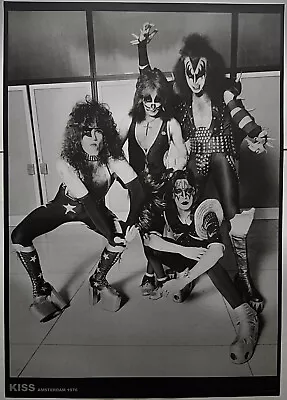 KISS Poster Ace Frehley Gene Simmons Amsterdam 1976 Destroyer Period • £14.99