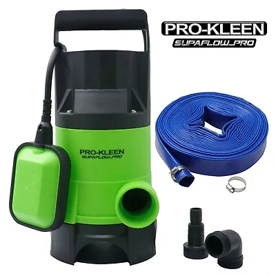 £79.99 • Buy Submersible Water Pump Electric Dirty Clean Pond Pool Flood 750W With 10m Hose