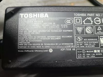 Genuine Toshiba Laptop Charger AC Adapter Power Supply ADP-75SB AB PA3468U-1ACA • $5