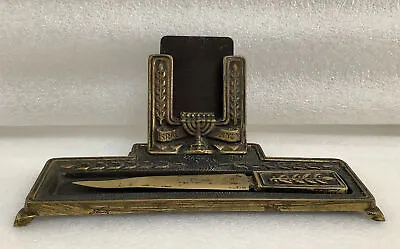 Vintage Solid Brass Nordia Opener/Card Holder Sets B10 • $175