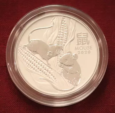 2020 Lunar Year Of Rat/Mouse Perth Mint 0.9999 Silver 2-oz Series III Capsule • $114.99