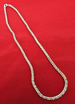 Milor Italy Polished 925 Sterling Silver Margarita 20  Sparkle Chain Necklace • $35