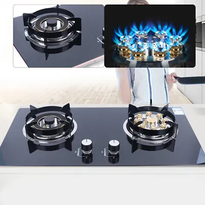Kitchen Natural Gas Cooker Gas Cooktop Stove Top 2 Burners Built-in NG Gas Stove • $132.24