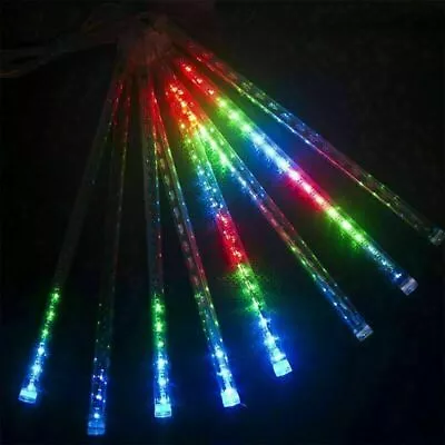 384 LED 8 Tubes Lights Meteor Shower Rain Tree String Light Outdoor Garden Party • $13.01