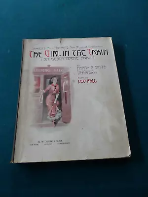 Vintage 1908 Musical Play Script Charles Dillingham's The Girl In The Train Nice • $39.50