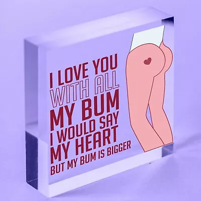$36.73 • Buy Funny Gifts For Men Acrylic Block Anniversary Gift Valentines Day Him