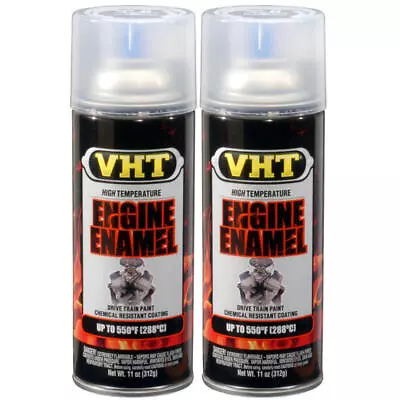 VHT High Temp Paint VHTSP145 (2-PACK); Engine Enamel 11oz Gloss Clear 550�F • $29.11