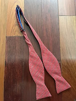 Southern Tide Red Silk Bow Tie Marine Shackles • $19.99