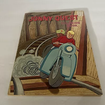 Vintage 1965 Whitman Hanna Barbera Jonny Quest Coloring Book-22 Pages Colored In • $39.95