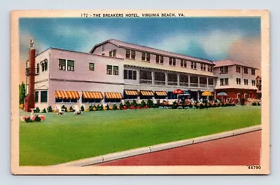 Breakers Hotel Virginia Beach VA UNP Linen Postcard F19 • $4.46