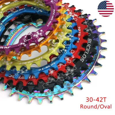 BUCKLOS 104BCD MTB Bike Single Chainring 30-42T Narrow Wide Chain Ring Aluminum • $20.67