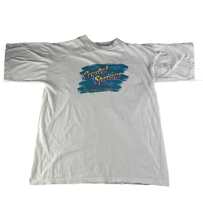 £14.95 • Buy Vintage Crystal Spring Beach Hotel Cyprus Graphic Print Tourist T-shirt Medium