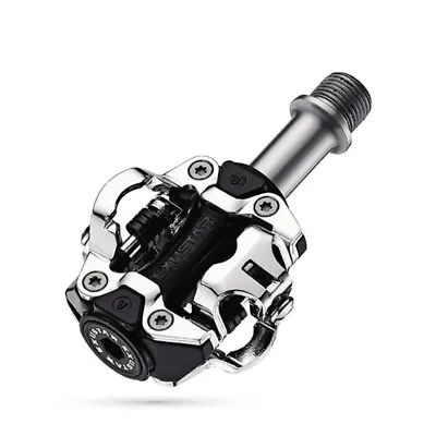 Exustar  PM211 Dual Sided Clipless MTB Pedals SPD 9/16  Chromoly Axle Blk/Silver • $27.99