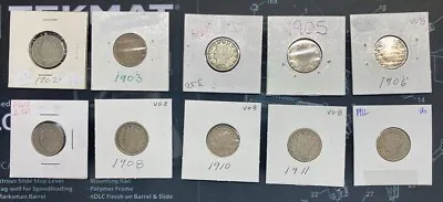 $17.95 • Buy Lot Of 10 Liberty Head V-nickels - All Unique Dates