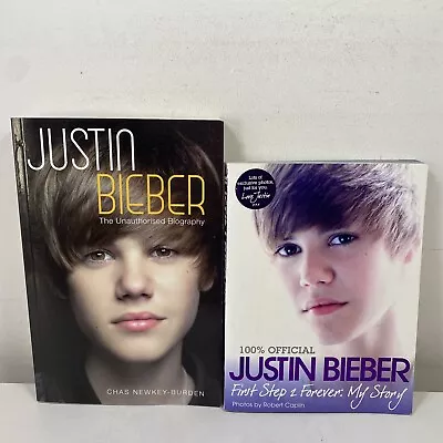 $21.95 • Buy 2 Lot Justin Bieber Autobiographies By Chas Newkey-Birden & Justin Bieber