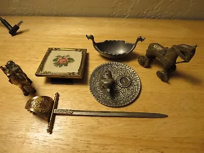 Decor Metal Sculptures & Figurines Sword/Boat/Horse/Frame/Llama & Elephant • $15