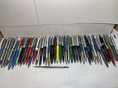 Vintage Pen Advertising Lot Red Blue Yellow Green Metal Plastic • $15