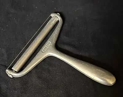 Vintage Presto Cheese Slicer Cast Aluminum With Metal Wire Cutter 4  Roller • $12.99