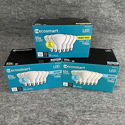 Lot Of 3 LED 65w Equivalent 9w   Daylight-2 Bright White-1 BR30 Bulbs EcoSmart • $44.87