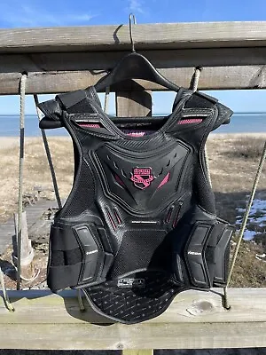 Icon Black And Pink Field Body Armor Stryker Motorcycle Vest Large/ Extra Large • $80