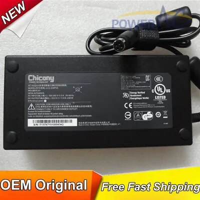 Chicony Original OEM 230W 19.5V 11.8A Cord/Charger Clevo P750DM-G Gaming Laptop • $99.90