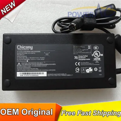 Original OEM Chicony 230W 19.5V 11.8A AC Adapter For Sager NP9775 Gaming Laptop • $96.93