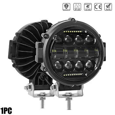 7  Inch LED Round Work Light SPOT DRL Driving Fog Lights For Jeep Truck ATV SUV • $43.69