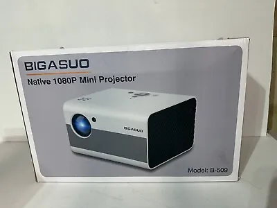 BIGASUO B-509 NATIVE 1080P MINI PROJECTOR W/ 100'' Screen  • $33