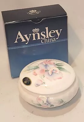 Aynsley Little Sweetheart Powder Box Lid Vintage Bone China Box • £10