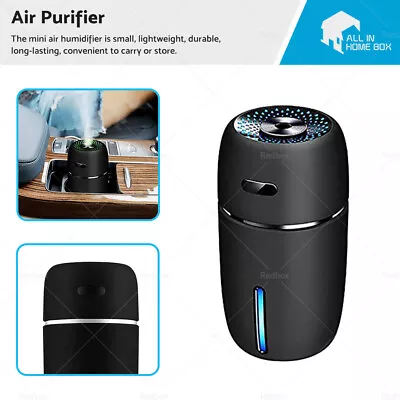 USB Car Air Purifier Diffuser Aroma Oil Humidifier Mist Led Night Light Home • $22.09