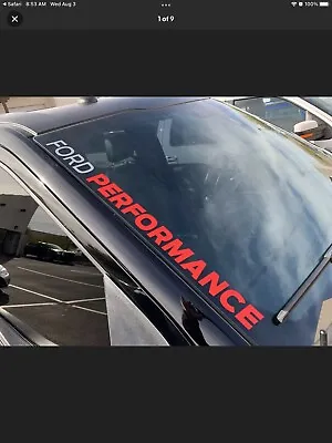$30 • Buy Ford Performance Decal Sticker Windshield Banner