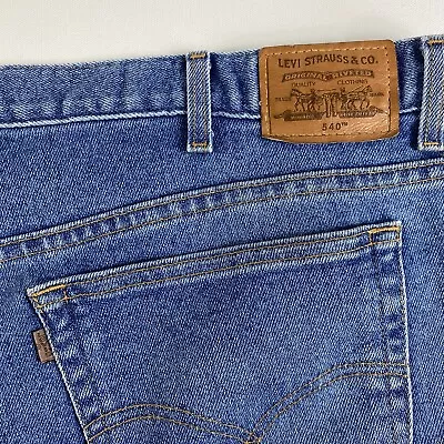 Vintage Levis 540 Jeans Mens 54x30 Flex Blue Denim Y2K Vtg Relaxed Fit Brown Tab • $15.75