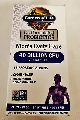 $13.99 • Buy GARDEN OF LIFE Men's Daily Care Probiotics 40 Billion CFU NEW BOX 12/2023^