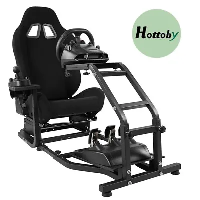 Hottoby G29 Racing Simulator Cockpit Stand With Black Seat Fit Logitech G920 • £269.99