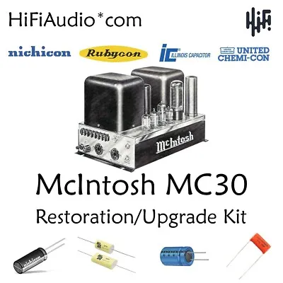 McIntosh MC30 Tube Restoration Recap Repair Service Rebuild Kit Filter Capacitor • £120.53