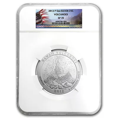 2012-P 5 Oz Silver ATB Hawaii SP-70 NGC • $1075.90