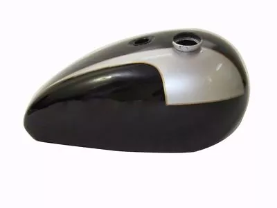 Fits Triumph T140 Silver And Black Painted Oil In Frame Aluminum Fuel Tank S2u • $411.50