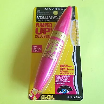 MAYBELLINE VOLUM'EXPRESS Pumped UP Colossal Mascara #213 Classic Black • $7.15